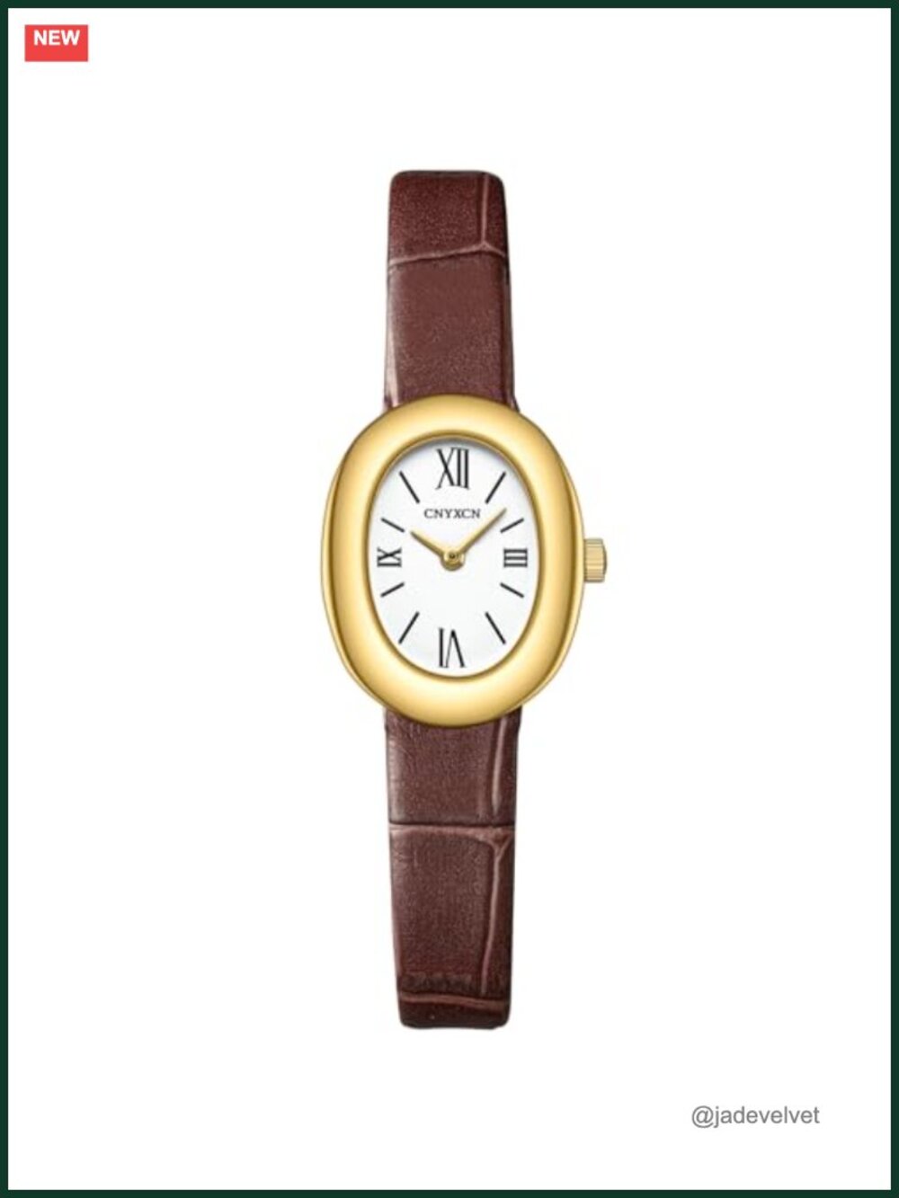 Elegant Oval Bangle Bracelet Watch Quartz Retro Wristwatch